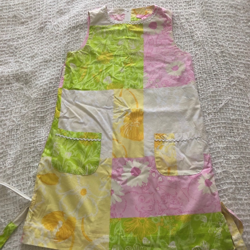 Lilly Pulitzer girls floral shift dress size 10